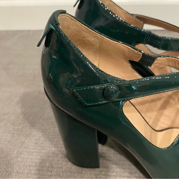 Tory Burch Dark Blue and Green Heels - Picture 6 of 10